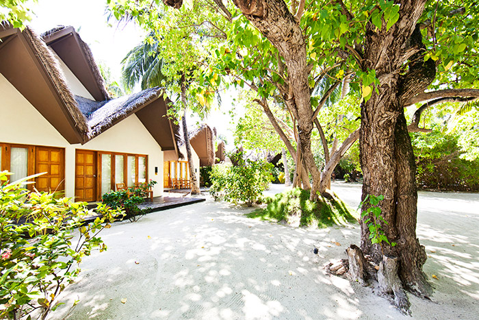 Adaaran Select Hudhuranfushi Maldives Beach Villa Exterior