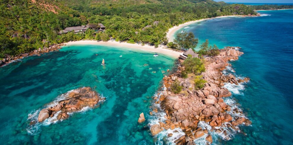 Contance Lemuria Resort Seychelles Aerial View