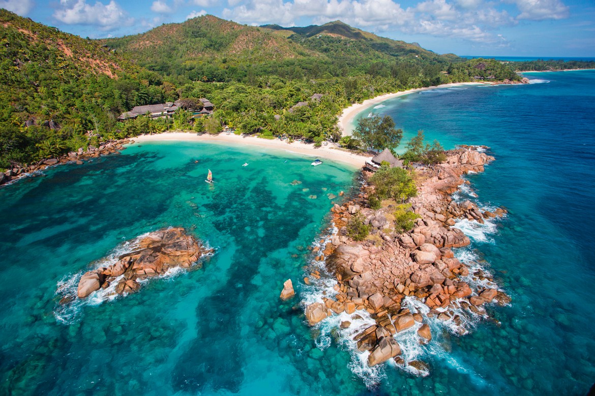 Contance Lemuria Resort Seychelles Aerial View