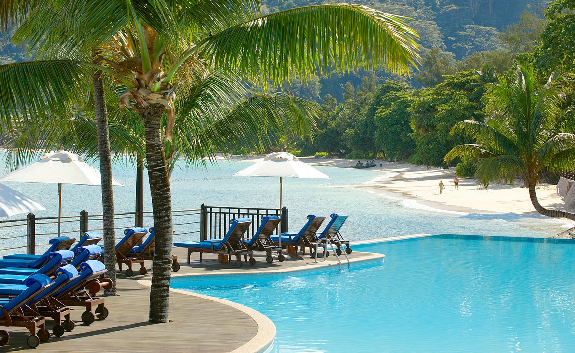 Fishermans Cove Resort Seychelles Pool and Beach