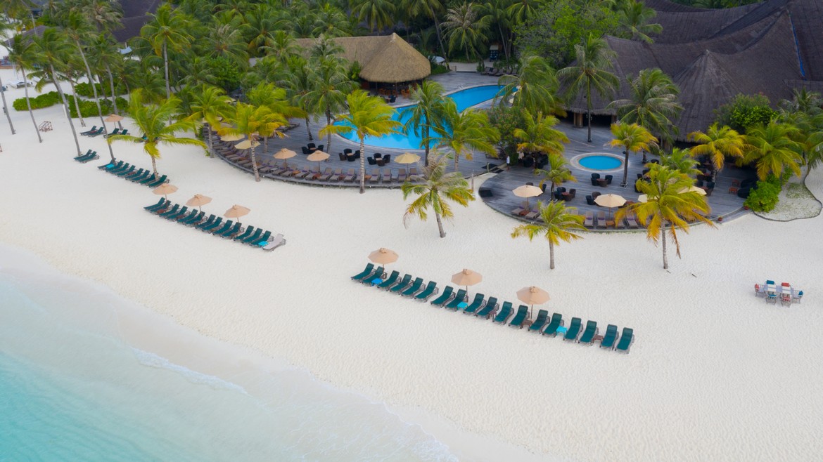 Kuredu Island Resort Spa Maldives Beach Pool View