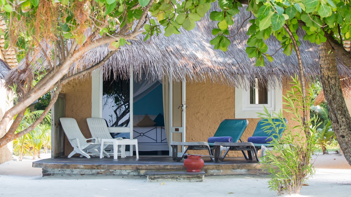 Kuredu Island Resort Spa Maldives Garden Bungalow Orange
