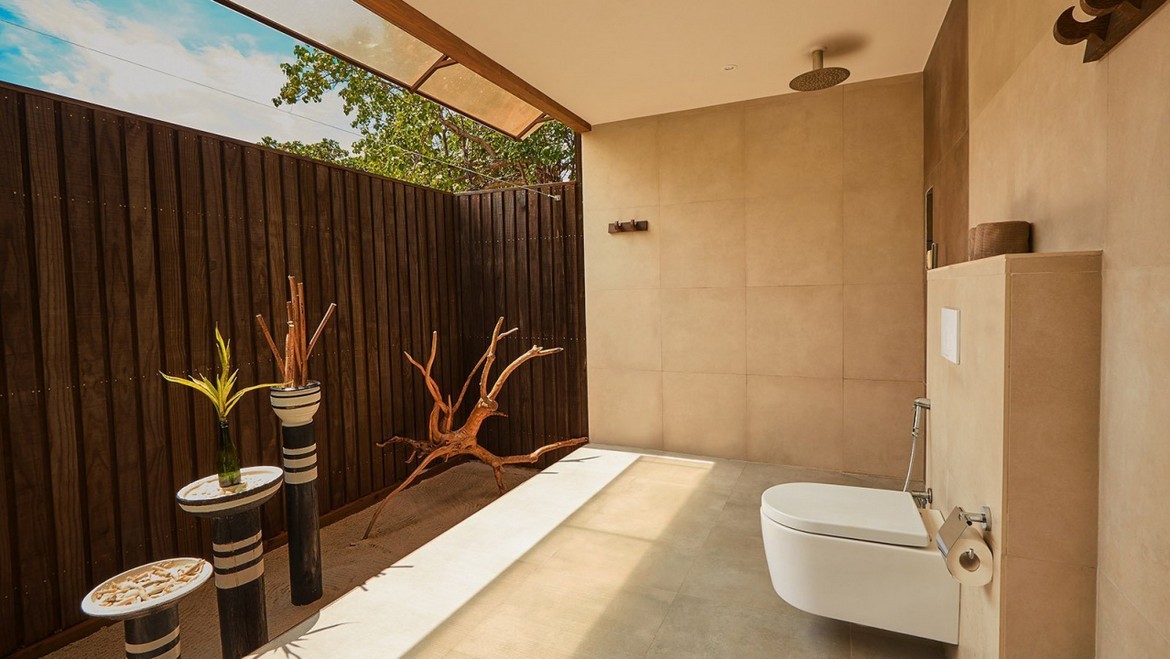 Kuredu Island Resort Spa Maldives Outside Bathroom