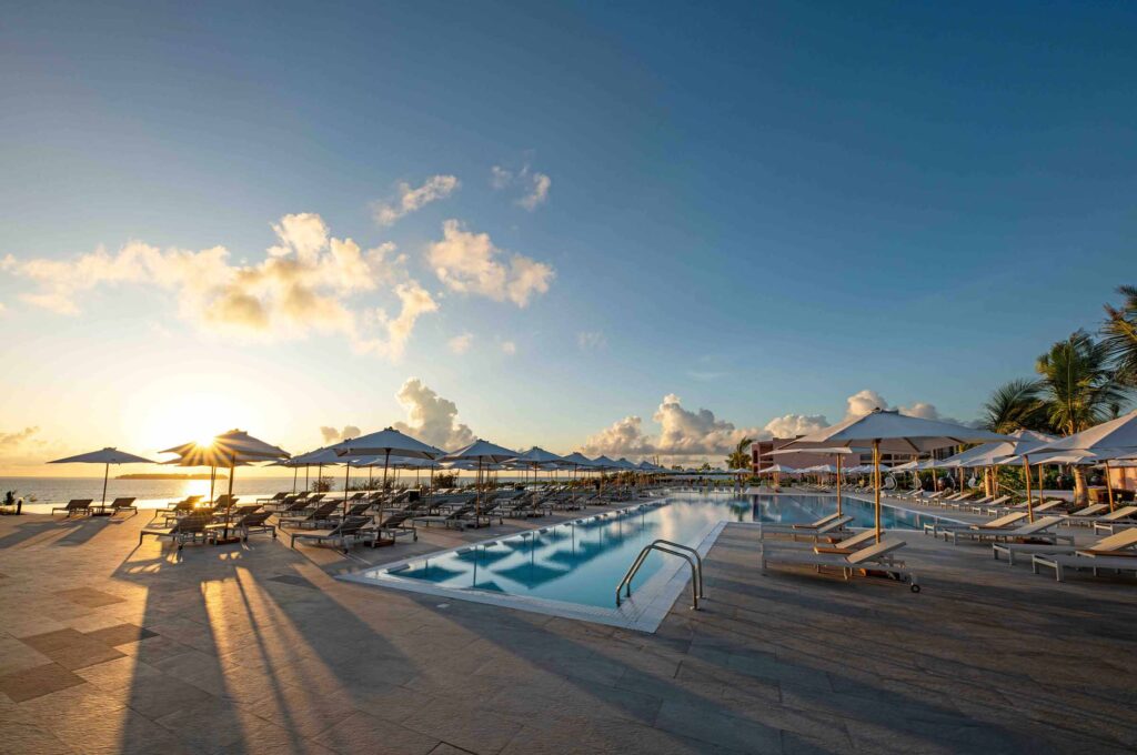 The Mora Zanzibar Pool Golden Hour
