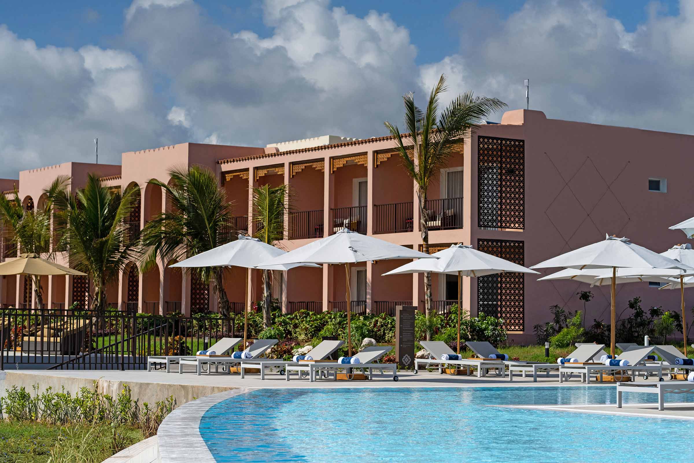 The Mora Zanzibar Pool Room View