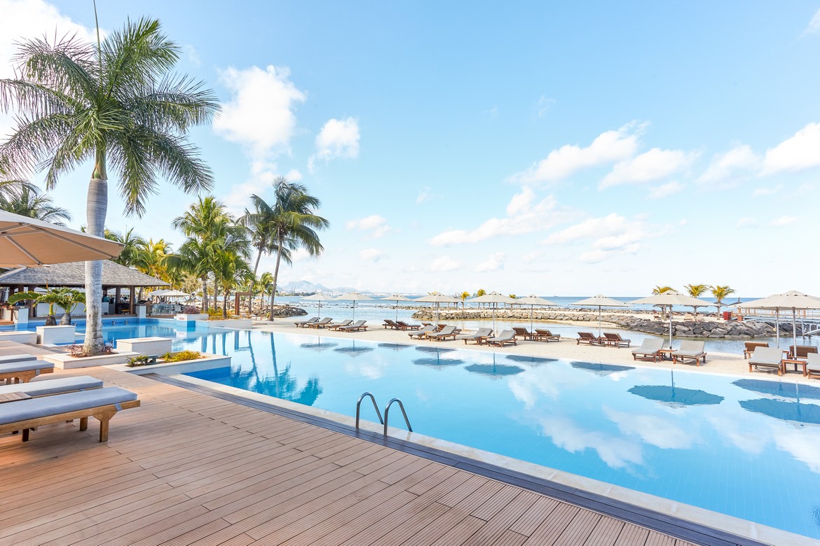 Intercontinental Mauritius Resort Swimming Pool Sea View