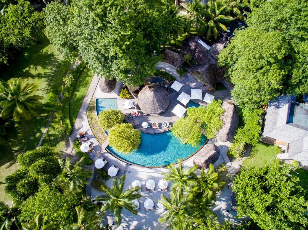 CONSTANCE EPHELIA SEYCHELLES Aerial View pool