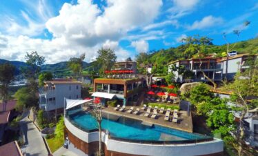 Amari Phuket resort with a stunning infinity pool and lush hillside surroundings