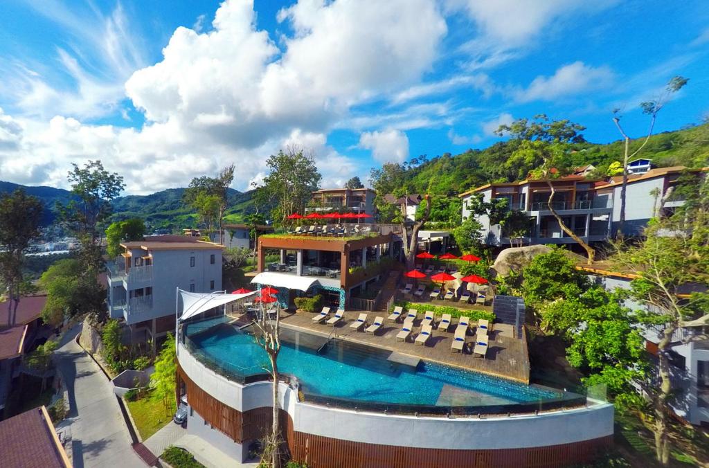 Amari Phuket resort with a stunning infinity pool and lush hillside surroundings