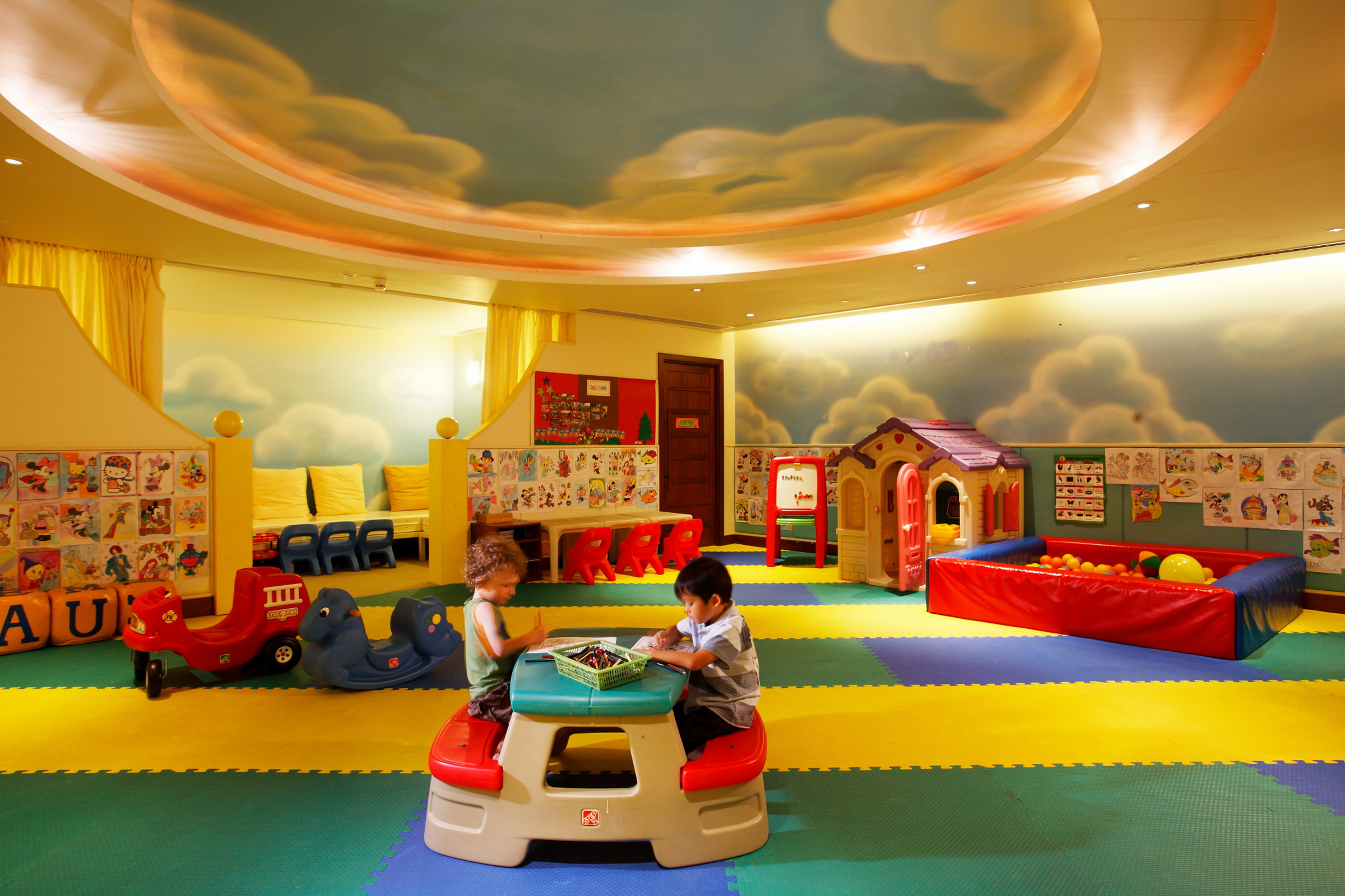 Children's playroom with toys and activities at Centara Grand Beach Resort