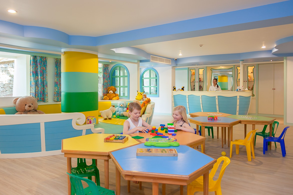 Colorful kids club at Diamond Cliff Resort with playful decor and activities for children
