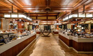 Elegant buffet setup at Centara Grand Beach Resort