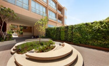 Greenery wall and garden at Marasca Samui resort