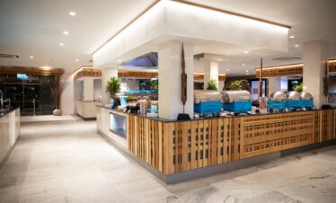 Modern buffet dining area inside Robinson Khao Lak resort