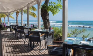 Ocean views at The Westin Turtle Bay Resort and Spa surrounded by tropical greenery