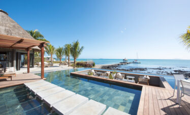 A luxurious pool area at Veranda Paul & Virginie