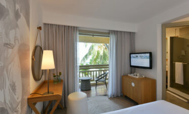 Balcony view from a guest room at Veranda Paul & Virginie