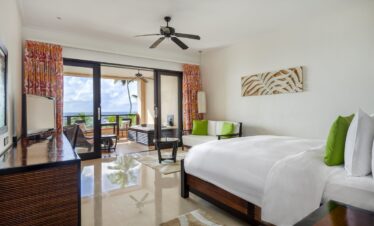 Double Tree by Hilton spacious suite with ocean view balcony