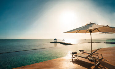 Infinity pool at Veranda Paul & Virginie