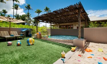 Kids play area and pool at Kempinski Seychelles Resort