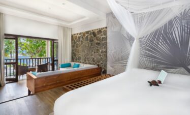 Luxury suite at Kempinski Seychelles Resort with private terrace