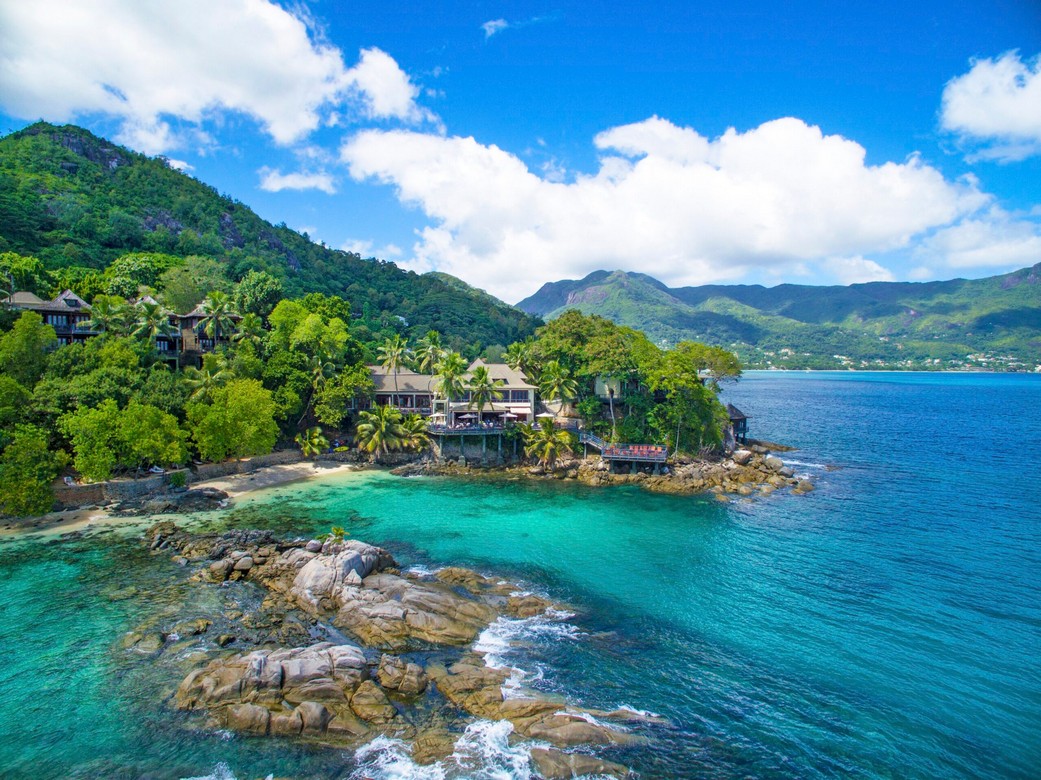 Overwater dining at Hilton Seychelles Northolme Resort with stunning views
