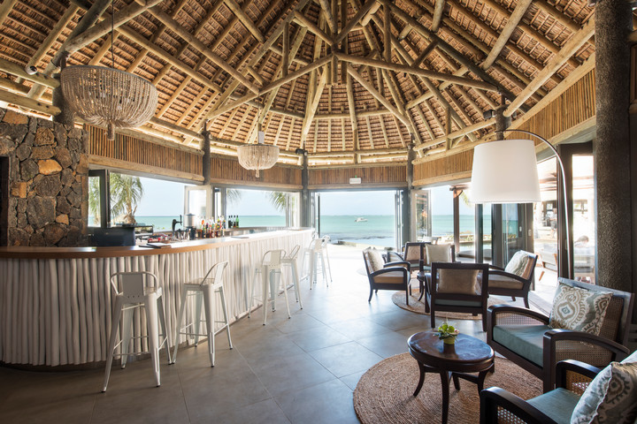 The bar area at Veranda Paul & Virginie Hotel