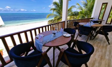 Oceanfront dining at Dream of Zanzibar with panoramic sea views