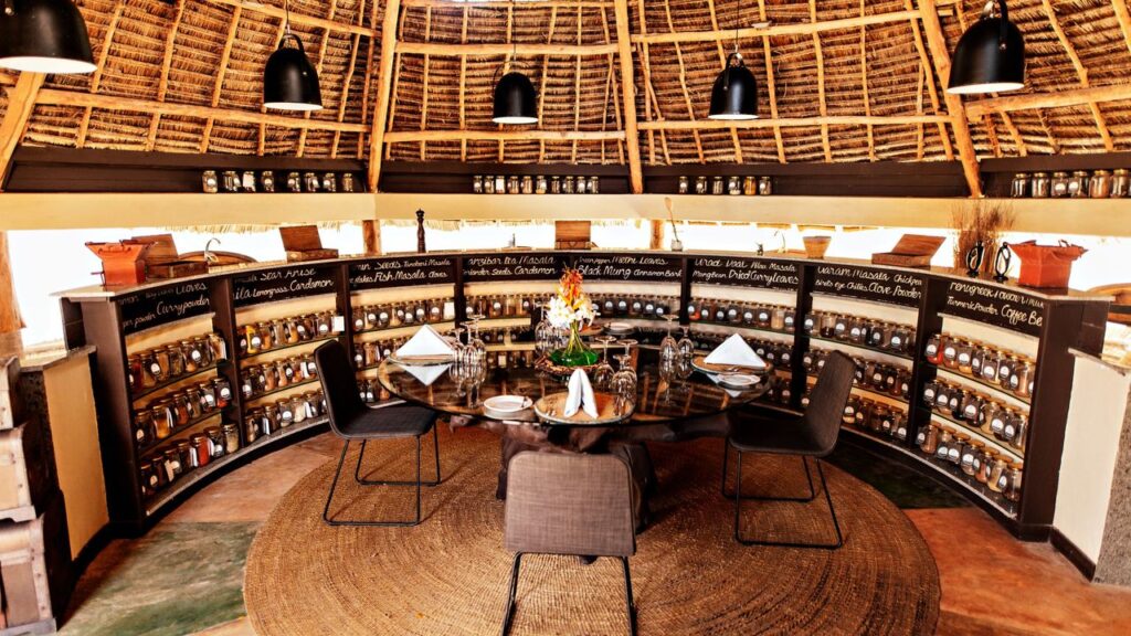 Spice-filled dining experience at Essque Zalu Zanzibar with traditional decor