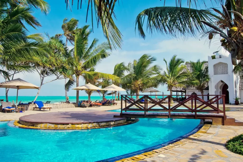 Poolside relaxation at Sultan Sands Zanzibar