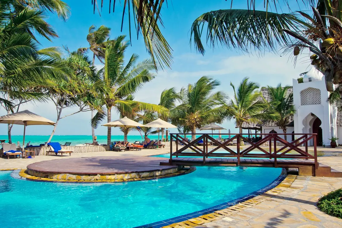 Poolside relaxation at Sultan Sands Zanzibar