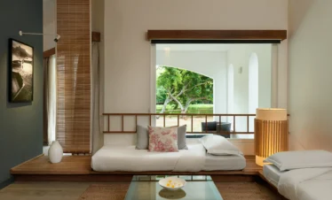 Seaside room view from Ravenala Attitude interior