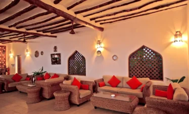 Sultan Sands Zanzibar evening lounge lighting