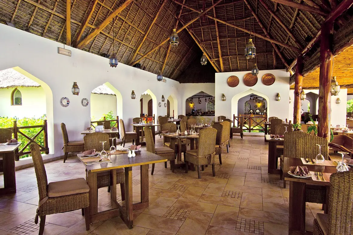 Sultan Sands Zanzibar open air dining space