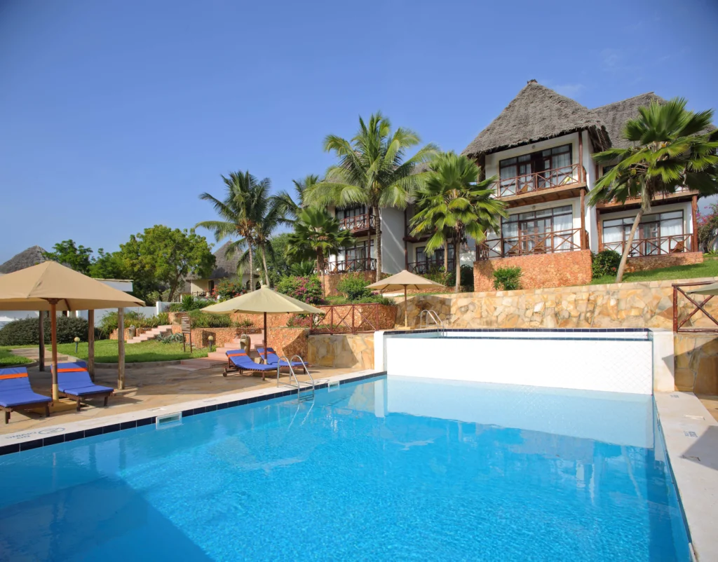 Sultan Sands Zanzibar sunny beachfront pool