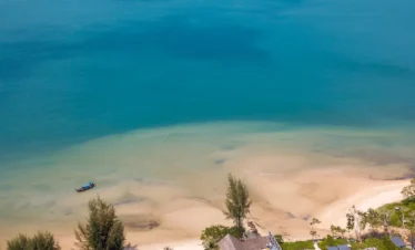 Amari Vogue Krabi aerial view of beachfront resort and coastline