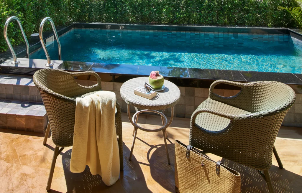 Private plunge pool with chairs at Amari Vogue Krabi villa