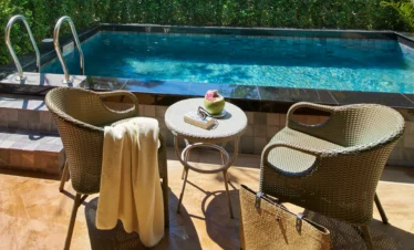 Private plunge pool with chairs at Amari Vogue Krabi villa