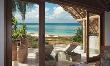 Terrace dining area at Matemwe Attitude Zanzibar resort
