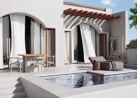 Private villa at Diamonds Bijoux Zanzibar featuring a small plunge pool